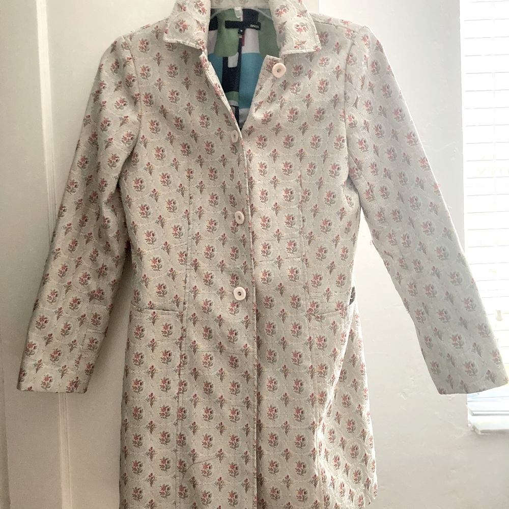 Dalia Spring jacket floral filigree coat jacket cream gold size 8